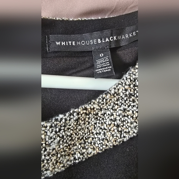 White House Black Market Black Midi Dress - Picture 3 of 3